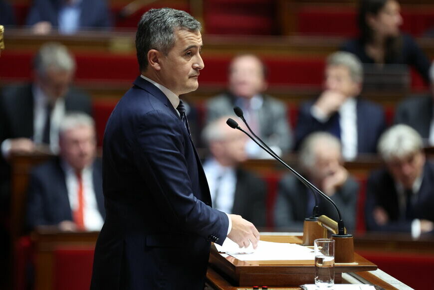 Gérald Darmanin incarne cette loi immigration. LP/Arnaud Journois PHOTO LE PARISIEN / ARNAUD JOURNOIS